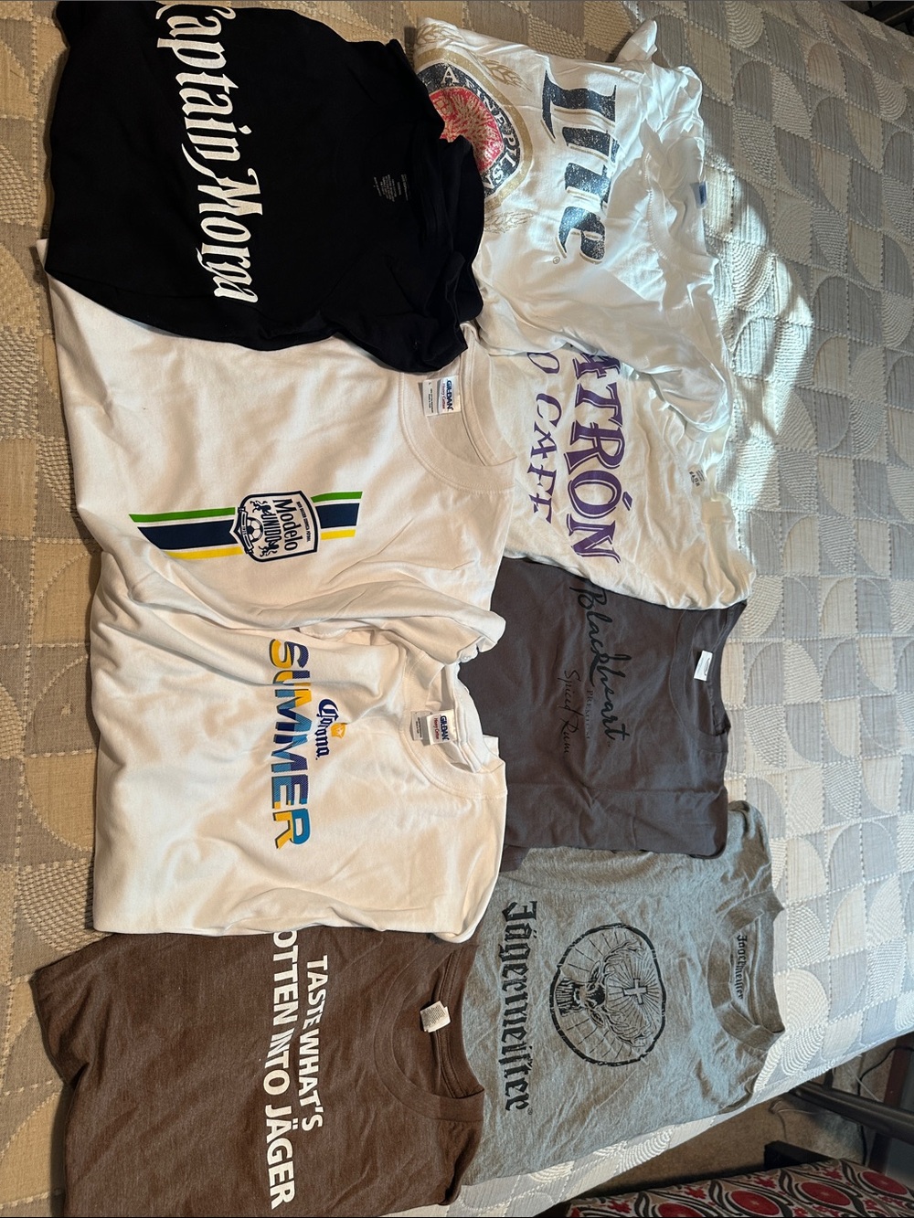 Bundle of 8 Alcohol Themed Shirts